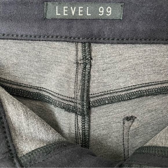 NWT Level 99 Janice mid rise Ultra Skinny Suedette pants size 28 - Picture 5 of 12